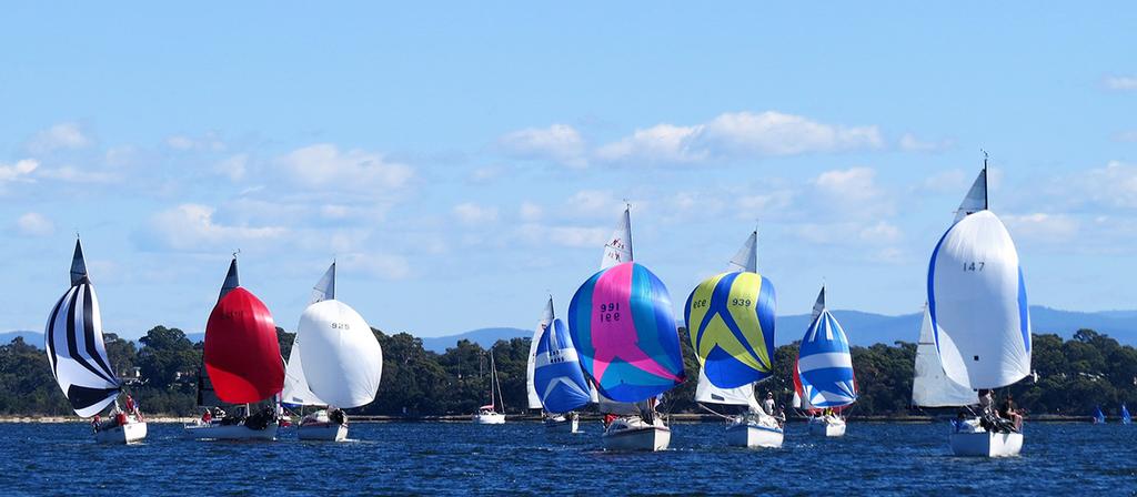 Festival of Sails - Gippsland Lakes trailable fleet © Christie Arras